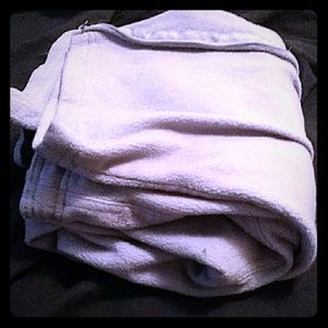 A blue pair of sweats